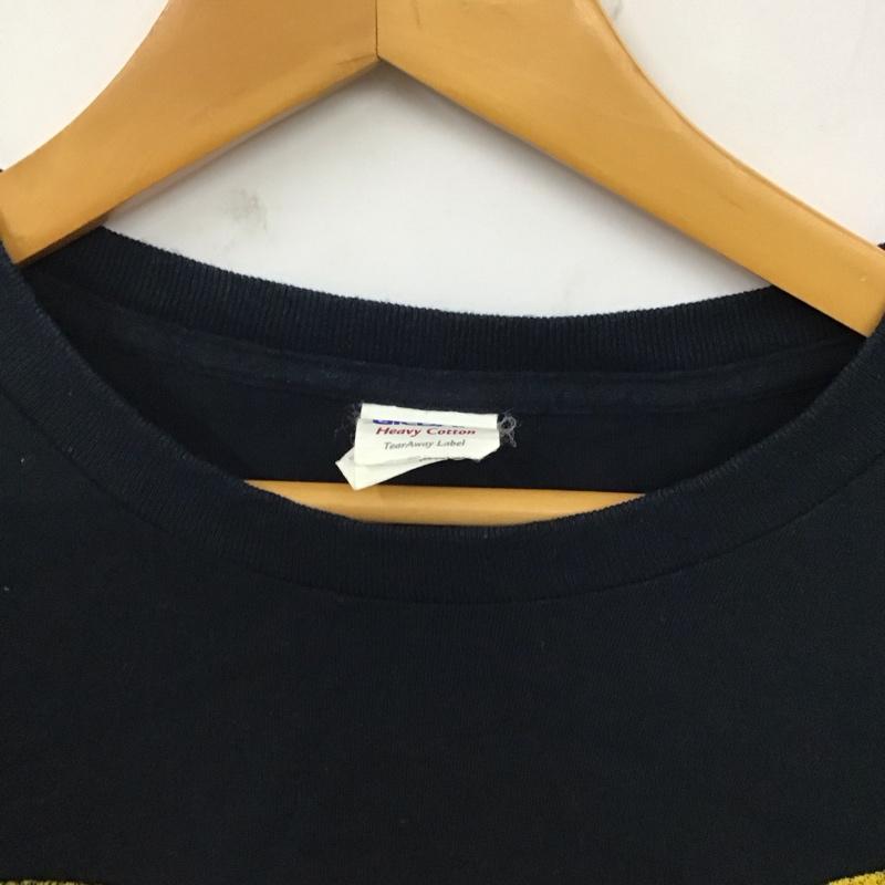 ギルダン GILDAN Tシャツ 半袖 WU-TANG バンドTシャツ ヒップホップ ロゴ、文字 黒 / ブラック / X 黄 / イエロー /  メンズ USED 古着 中古 10123355