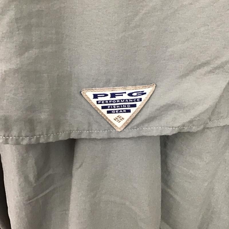 コロンビア Columbia シャツ、ブラウス 長袖 XXL 無地 カーキ / カーキ /  メンズ USED 古着 中古 10111684