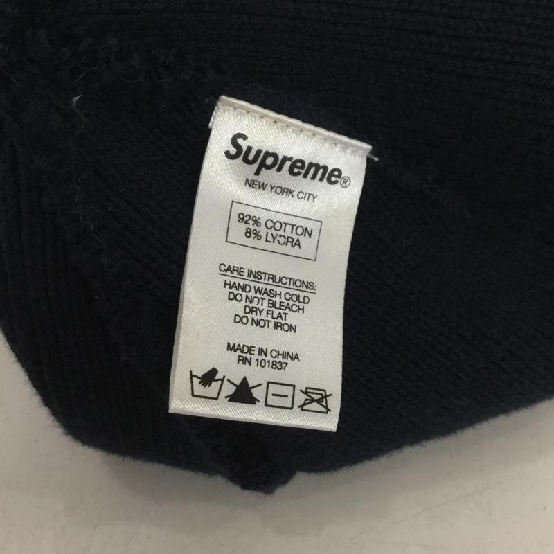 シュプリーム Supreme 帽子 ニット帽 ボックスロゴ ロゴ、文字 紺 / ネイビー /  メンズ USED 古着 中古 10151048