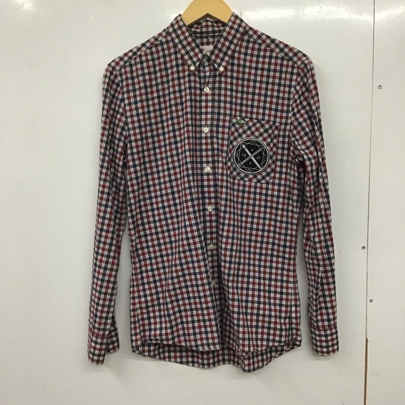 ラコステ LACOSTE シャツ、ブラウス 長袖 長袖シャツ チェックシャツ カラーシャツ ボタンダウンシャツ チェック マルチカラー / マルチカラー /  メンズ USED 古着 中古 10136191