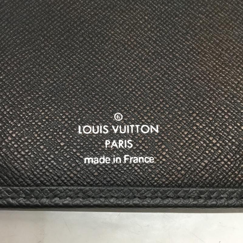 ルイヴィトン LOUIS VUITTON 財布 長財布 タイガ 札入れ カード入れ ワンポイント 黒 / ブラック /  メンズ USED 古着 中古 10115592