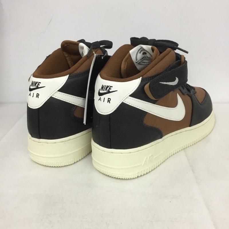 ナイキ NIKE スニーカー スニーカー DQ8766 001 AIR FORCE 1 MID 07 LX 27.5cm 箱有 27.5cm ロゴ、文字 黒 / ブラック / X 茶 / ブラウン /  メンズ USED 古着 中古 10139941