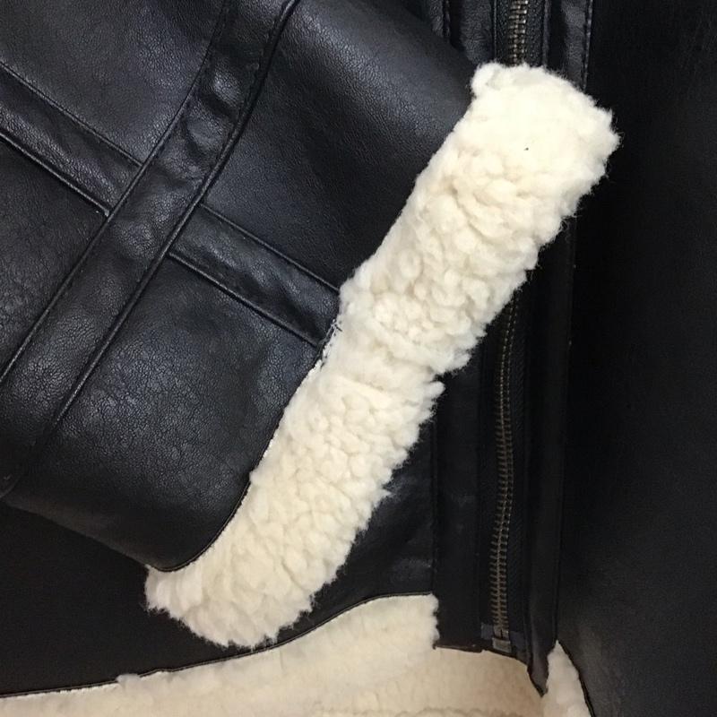 アメリカンホリック AMERICAN HOLIC ジャケット、上着 ジャケット、ブレザー 0h000851100 ボアフェイクレザーブルゾン アウター M 無地 黒 / ブラック /  レディース USED 古着 中古 10145446