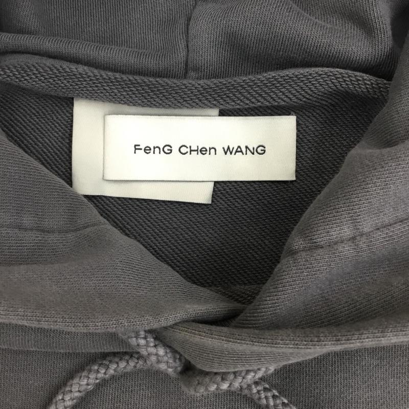 ＵＳフルギ US古着 パーカー 長袖 feng chen wang FMF14HD04G M ロゴ、文字 ダークグレー / ダークグレー / X チャコールグレー / チャコールグレー /  メンズ USED 古着 中古 10142207