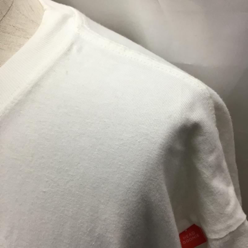ヘッドグーニー HEADGOONIE Tシャツ 半袖 半袖カットソー プリントTシャツ クルーネックカットソー XXL プリント 白 / ホワイト /  メンズ USED 古着 中古 10117533