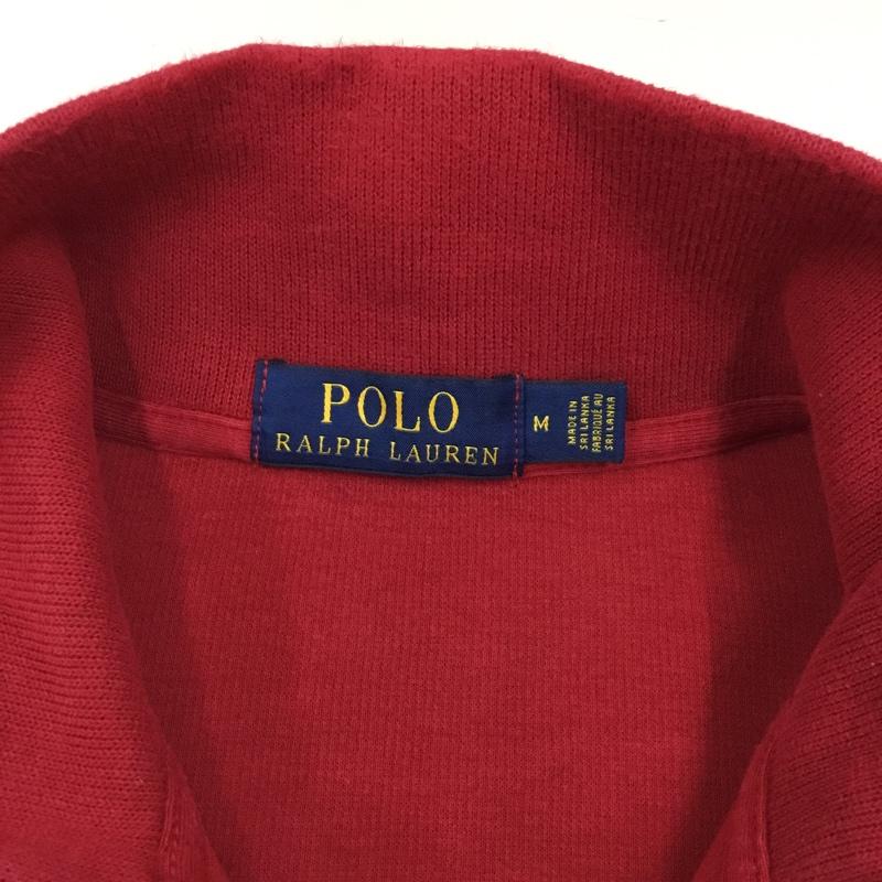 ポロラルフローレン POLO RALPH LAUREN カットソー 長袖 長袖カットソー M ロゴ、文字 赤 / レッド /  メンズ USED 古着 中古 10121676