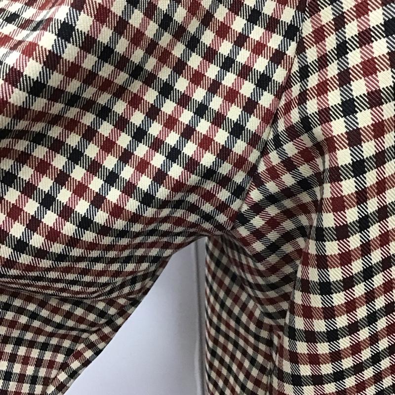 ザラ ZARA ワンピース ミニスカート 0387 160 075 スクエアネック L チェック マルチカラー / マルチカラー /  レディース USED 古着 中古 10119624