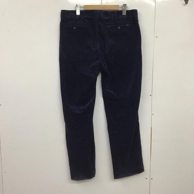 ポロラルフローレン POLO RALPH LAUREN パンツ ワークパンツ、ペインターパンツ コーデュロイパンツ ワイドパンツ カジュアルパンツ スラックスパンツ 34インチ ロゴ、文字 紺 / ネイビー /  メンズ USED 古着 中古 10149213