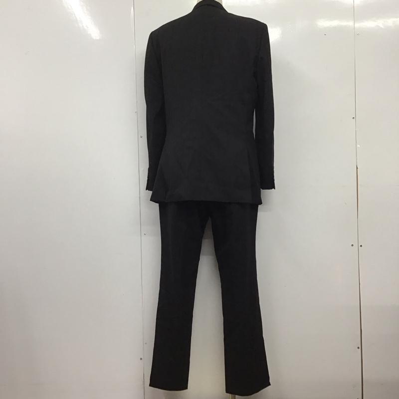 バーバリーブラックレーベル BURBERRY BLACK LABEL セットアップ セットアップ セットアップ 長袖ジャケット スラックスパンツ ベスト 3点セット ストライプ 黒 / ブラック /  メンズ USED 古着 中古 10146480