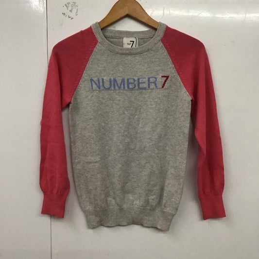 サマンサタバサ Samantha Thavasa ニット、セーター 長袖 36 ロゴ、文字 灰 / グレー / X 桃 / ピンク /  レディース USED 古着 中古 10129245