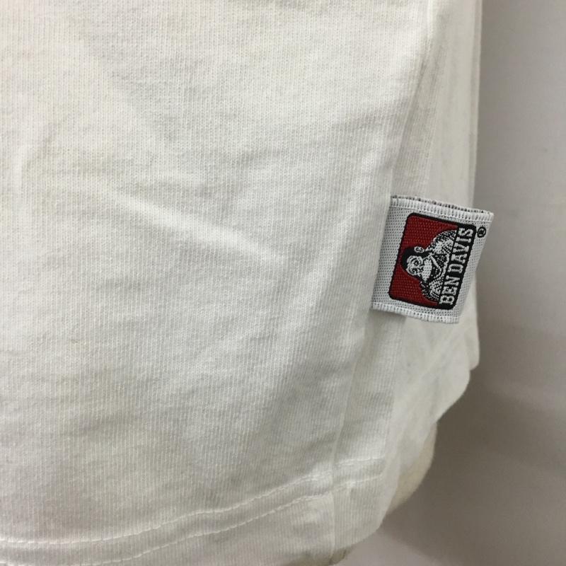 ベンデイビス BEN DAVIS Tシャツ 半袖 C-2580042 ON FIRE SS TEE XL ロゴ、文字 白 / ホワイト /  メンズ USED 古着 中古 10119773