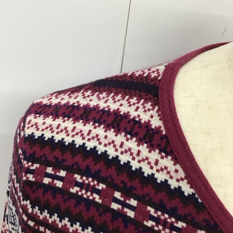 バーバリーブラックレーベル BURBERRY BLACK LABEL カットソー 長袖 長袖カットソー Vネックカットソー ロングスリーブカットソー プリントTシャツ 3 プリント マルチカラー / マルチカラー /  メンズ USED 古着 中古 10114643