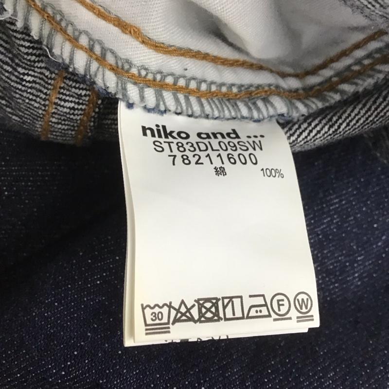 ニコアンド niko and... パンツ デニム、ジーンズ M 無地 インディゴ / インディゴ /  レディース USED 古着 中古 10106468