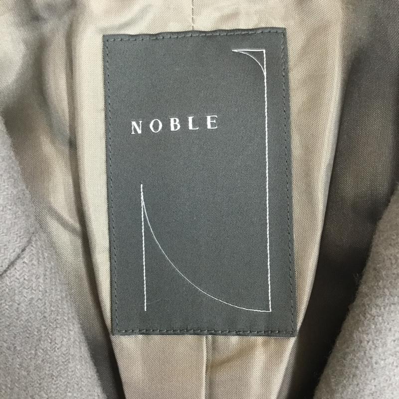 ノーブル NOBLE コート コート一般 40 無地 グレージュ / グレージュ / X チャコールグレー / チャコールグレー /  レディース USED 古着 中古 10142540