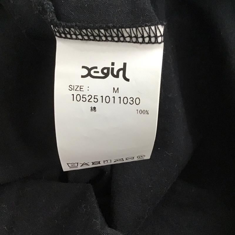 エックスガール X-girl Tシャツ 長袖 M プリント 黒 / ブラック /  レディース USED 古着 中古 10140695