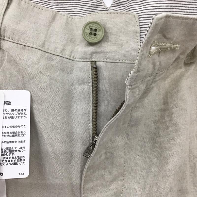 ラコステ LACOSTE パンツ チノパン チノパン ワイドパンツ カジュアルパンツ ストレートパンツ 無地 ベージュ / ベージュ /  メンズ USED 古着 中古 10111633