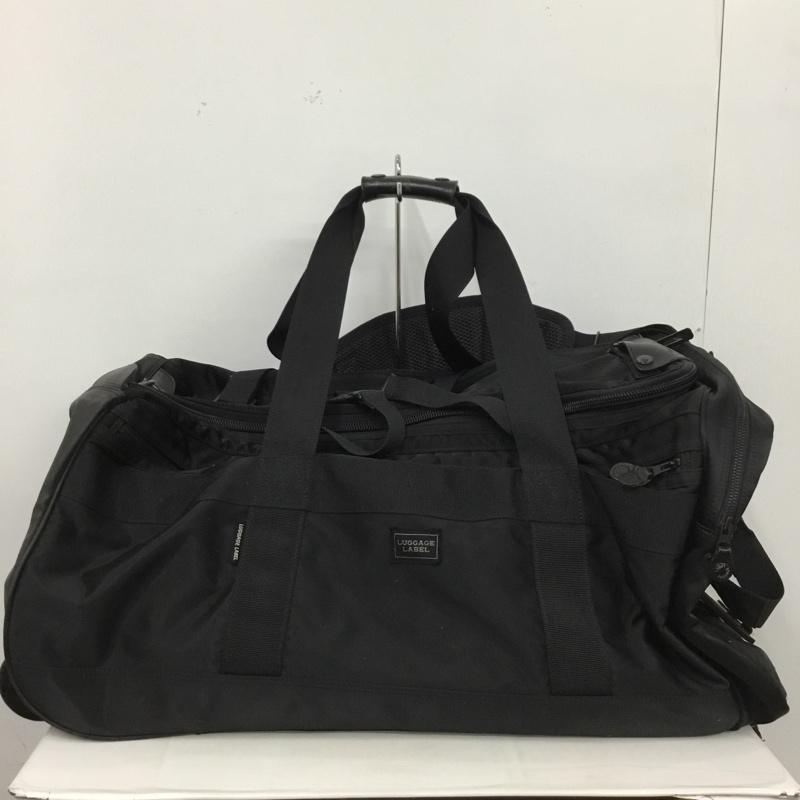ラゲッジ レーベル LUGGAGE LABEL スーツケース、トランク スーツケース、トランク キャリーバッグ トラベルバッグ 二輪 ボストンバッグ ロゴ、文字 黒 / ブラック /  メンズ USED 古着 中古 10145623