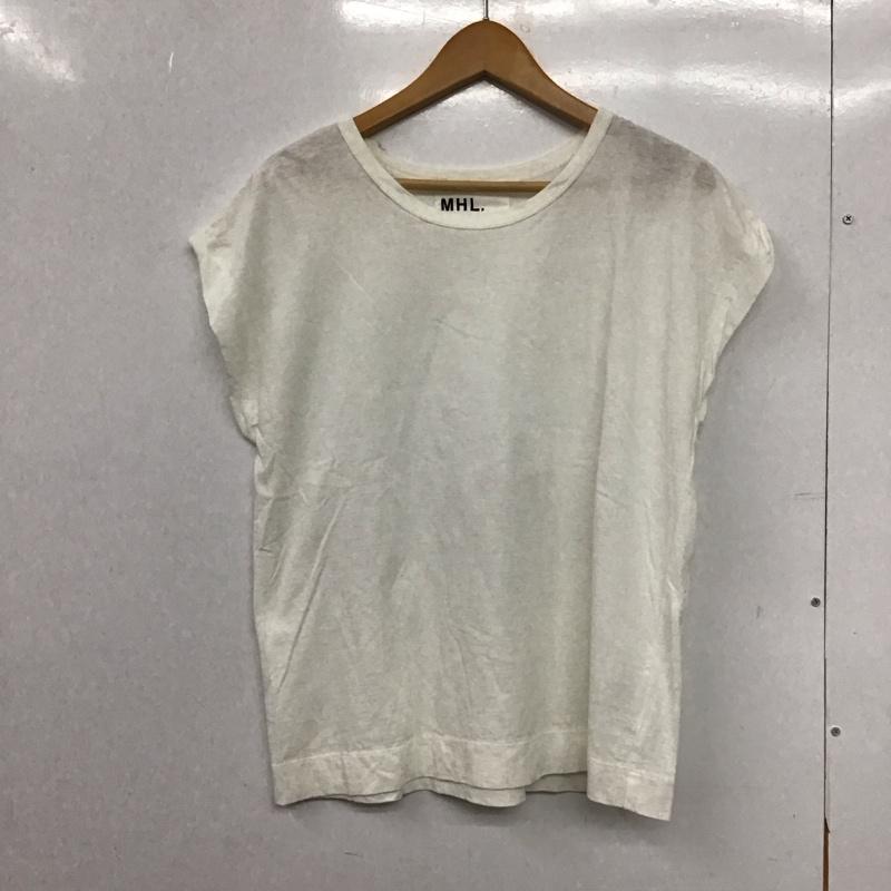 マーガレットハウエル MARGARET HOWELL カットソー 半袖 2 無地 白 / ホワイト /  レディース USED 古着 中古 10151239