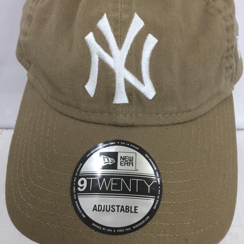 ニューエラ NEW ERA 帽子 キャップ ニューヨーク ヤンキース NY MLB ロゴ、文字 ベージュ / ベージュ /  メンズ USED 古着 中古 10124187