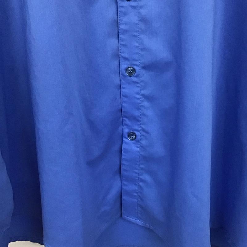 センスオブプレイス SENSEOFPLACE シャツ、ブラウス 長袖 aa04-13c013 バンドカラーシャツ 長袖シャツ ノーカラーシャツ L 無地 青 / ブルー /  メンズ USED 古着 中古 10128678