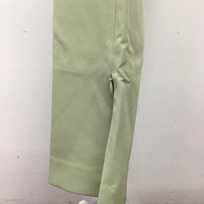 ロペピクニック ROPE  PICNIC パンツ スラックス GDS-12000-A-1 ファスナースリットカラーパンツ ラク美パンツ 40 無地 薄緑 / ライトグリーン /  レディース USED 古着 中古 10122839