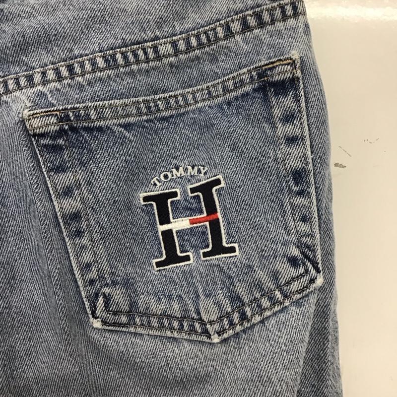 トミーヒルフィガー TOMMY HILFIGER パンツ デニム、ジーンズ デニムパンツ スリムパンツ カジュアルパンツ 8 ロゴ、文字 インディゴ / インディゴ /  メンズ USED 古着 中古 10138937