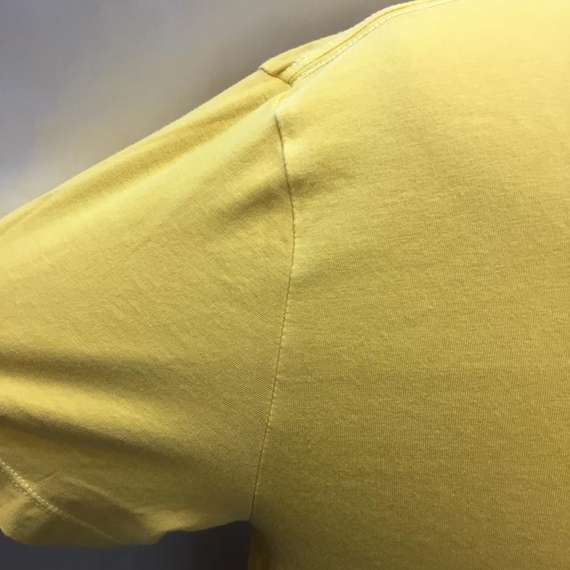 アメリカンイーグル AMERICANEAGLE Tシャツ 半袖 Vネック M ワンポイント 黄 / イエロー /  メンズ USED 古着 中古 10115516