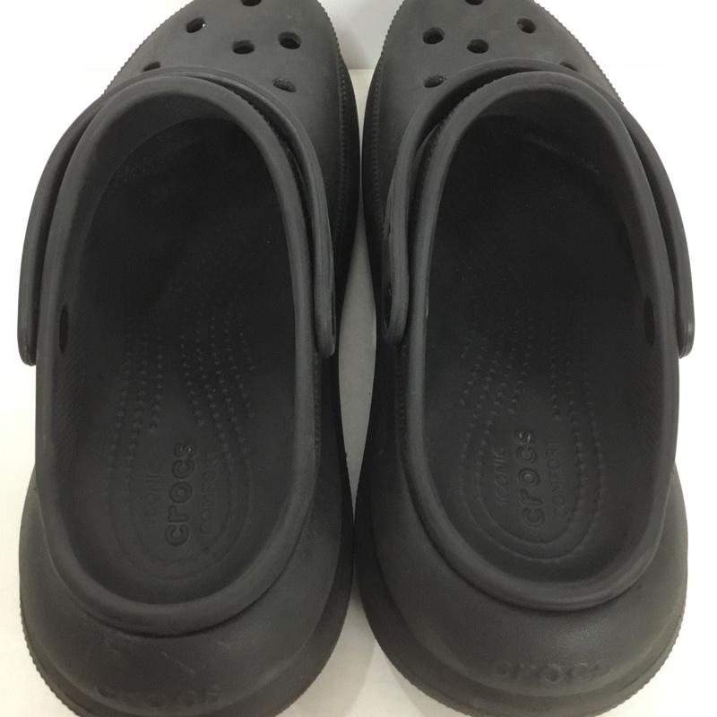 クロックス crocs サンダル サンダル comfort iconic 厚底 10 ロゴ、文字 黒 / ブラック /  メンズ USED 古着 中古 10140023