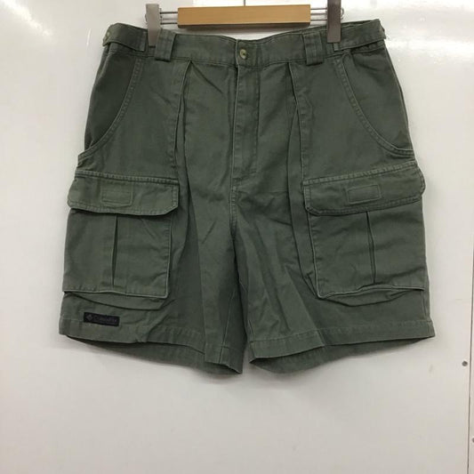 コロンビア Columbia パンツ ショートパンツ AM4030 カーゴパンツ ワークパンツ 36 ロゴ、文字 カーキ / カーキ /  メンズ USED 古着 中古 10139453