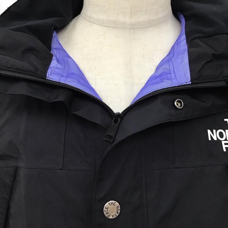 ザノースフェイス THE NORTH FACE ジャケット、上着 ジャンパー、ブルゾン np12135 マウンテンレインテックスジャケット ジップアップジャケット アウター L ロゴ、文字 黒 / ブラック /  メンズ USED 古着 中古 10114678