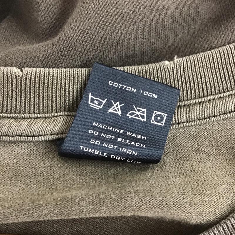 ナンバーナイン NUMBER (N)INE Tシャツ 半袖 半袖カットソー プリントTシャツ クルーネックカットソー 04aw give期 反戦T 4 ロゴ、文字 X ダメージ加工 茶 / ブラウン /  メンズ USED 古着 中古 10132082