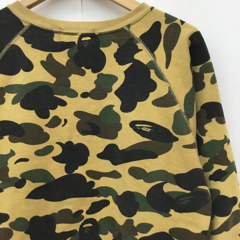 アベイシングエイプ A BATHING APE トレーナー 長袖 001swg302001x 1ST CAMO SHARK CREWNECK XS カモフラージュ柄・迷彩 茶 / ブラウン / X 緑 / グリーン / X 黒 / ブラック /  レディース USED 古着 中古 10133474
