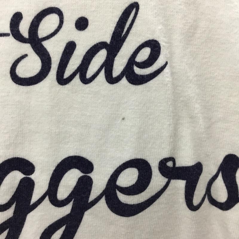 フラットヘッド The Flat Head Tシャツ 半袖 半袖カットソー プリントTシャツ クルーネックカットソー 38 ロゴ、文字 白 / ホワイト /  メンズ USED 古着 中古 10116715