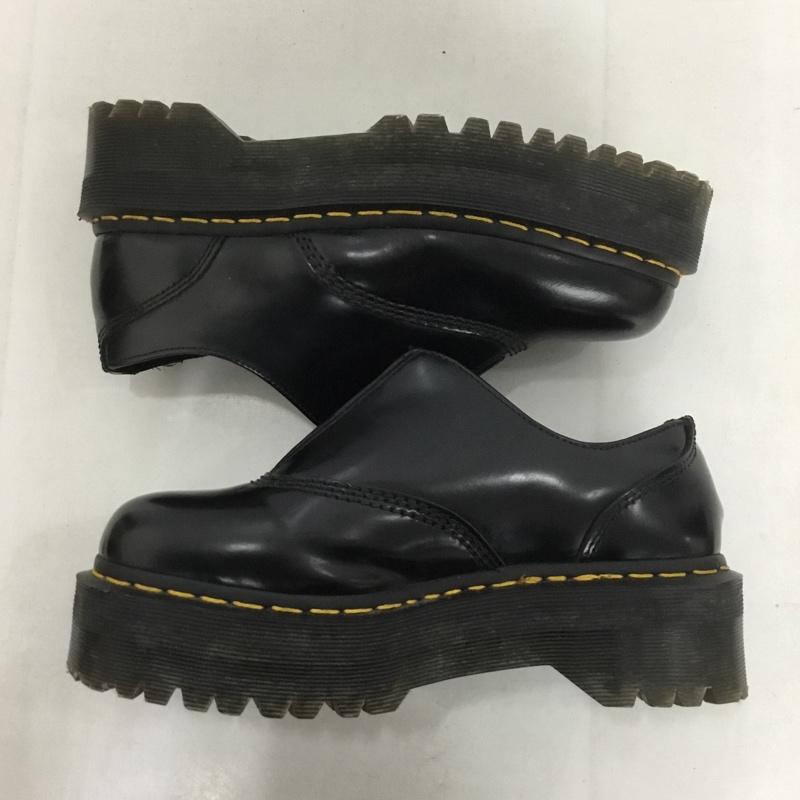 ドクターマーチン Dr.Martens 革靴 革靴 クアッド レトロ オウリアン 2 クアッド ジップ シューズ UK5 US：7 無地 黒 / ブラック /  レディース USED 古着 中古 10143276