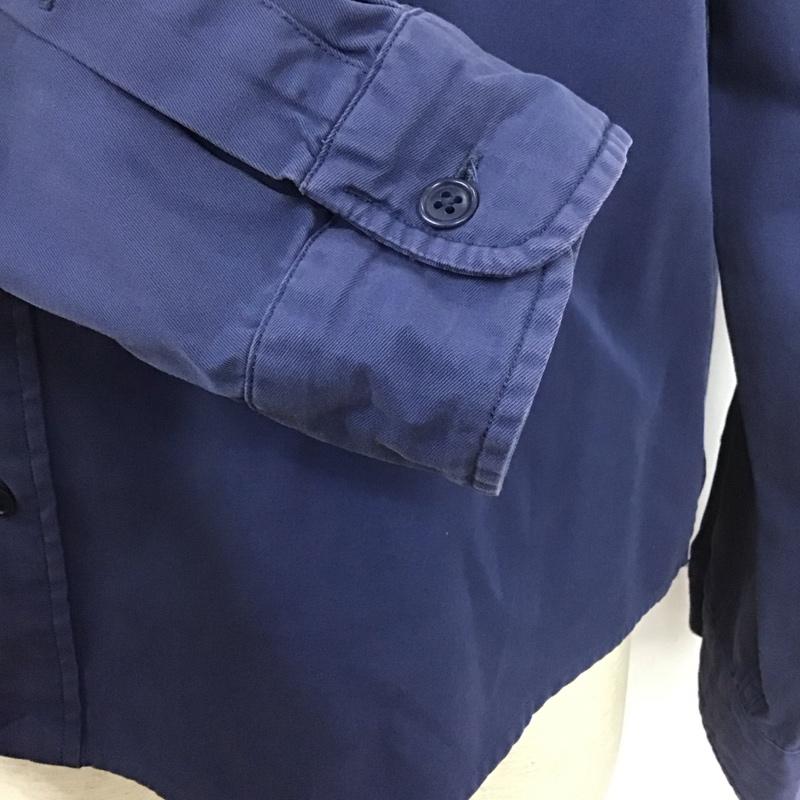 ポロラルフローレン POLO RALPH LAUREN シャツ、ブラウス 長袖 長袖シャツ 無地シャツ カラーシャツ L 無地 紺 / ネイビー /  メンズ USED 古着 中古 10127412