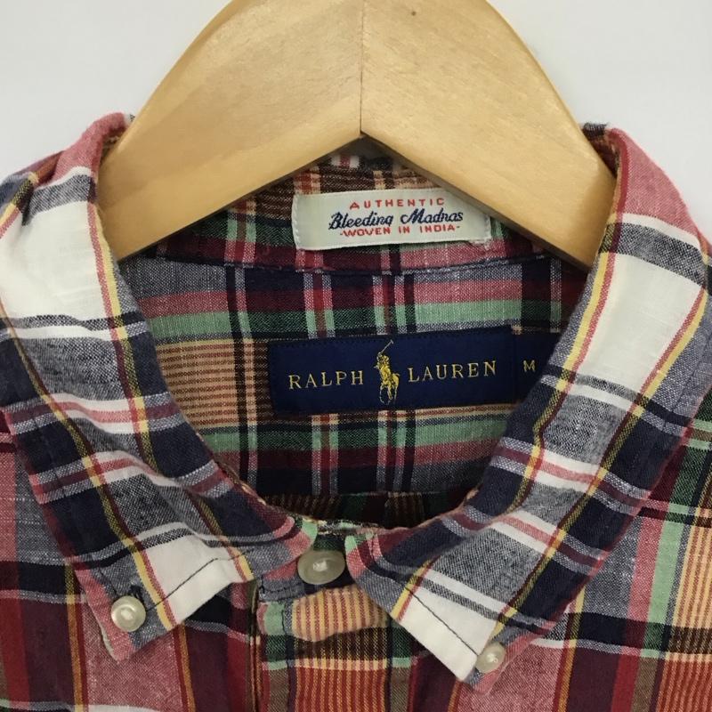 ラルフローレン RALPHLAUREN シャツ、ブラウス 長袖 長袖シャツ チェックシャツ カラーシャツ ボタンダウンシャツ マドラス M チェック マルチカラー / マルチカラー /  メンズ USED 古着 中古 10132701