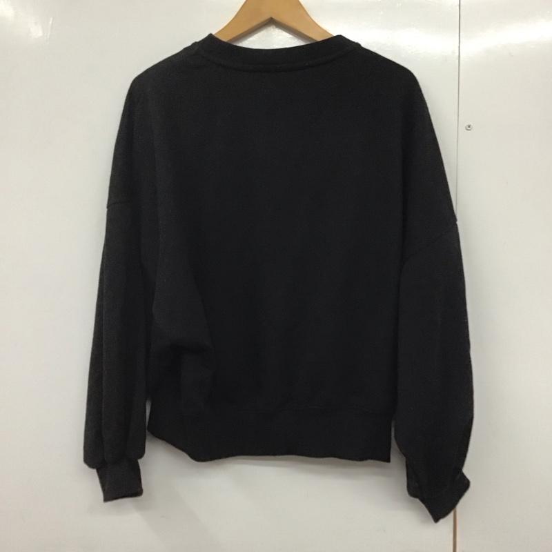 エックスガール X-girl トレーナー 長袖 05181210 BIGSLEEVESWEATTOP スウェット 裏毛 1 ロゴ、文字 黒 / ブラック /  レディース USED 古着 中古 10141974