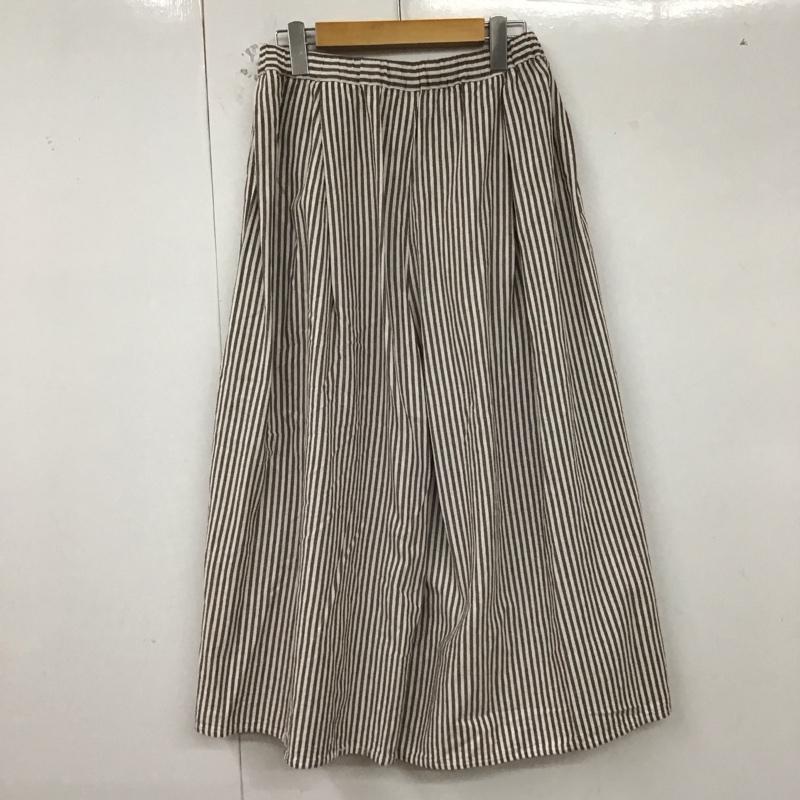 サマンサモスモス Samansa Mos2 ボトムス ボトムス FREE ストライプ 白 / ホワイト / X 茶 / ブラウン /  レディース USED 古着 中古 10129453
