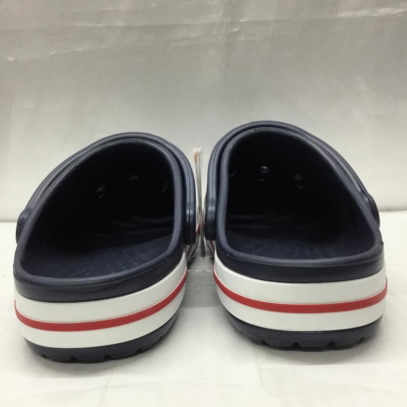 クロックス crocs サンダル サンダル 205089-4CC Bayaband Clog バヤバンド クロッグ 25cm 25.0cm ロゴ、文字 紺 / ネイビー / X 白 / ホワイト / X 赤 / レッド /  メンズ USED 古着 中古 10111537