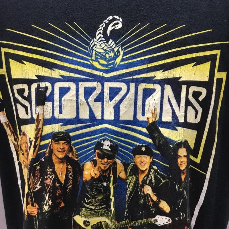 ギルダン GILDAN Tシャツ 半袖 SCORPIONS バンドTシャツ L ワンポイント 黒 / ブラック /  メンズ USED 古着 中古 10116112