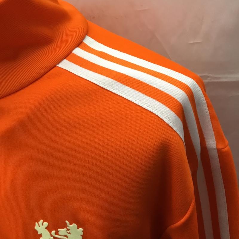 アディダス adidas ジャケット、上着 ジャケット、ブレザー 705766 オランダ代表 トラックジャケット ジップアップジャケット ジャージ ロゴ、文字 橙 / オレンジ /  メンズ USED 古着 中古 10108810