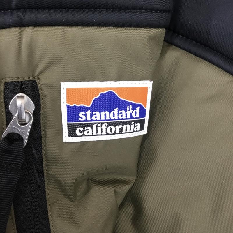 スタンダード カリフォルニア STANDARD CALIFORNIA ジャケット、上着 ダウンジャケット XL ロゴ、文字 X 刺繍 茶 / ブラウン / X 黒 / ブラック /  メンズ USED 古着 中古 10116037