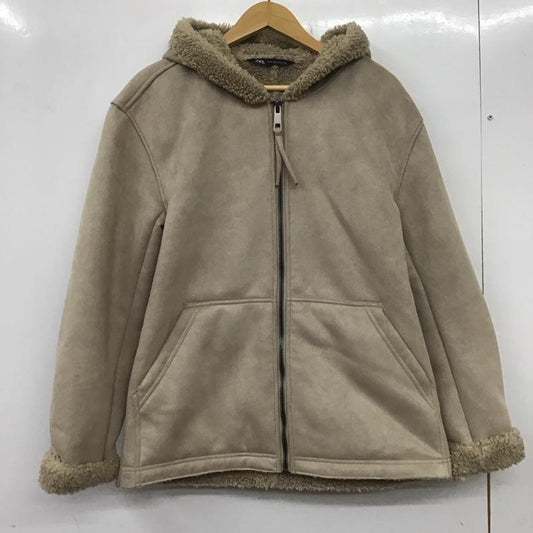 ザラ ZARA ジャケット、上着 ジャンパー、ブルゾン ボア ムートン M 無地 ベージュ / ベージュ /  レディース USED 古着 中古 10139452