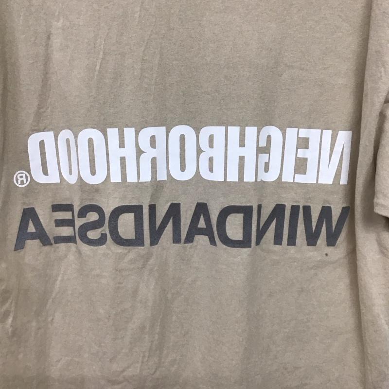 ウィンダンシー WIND AND SEA Tシャツ 半袖 211elwsn-stmo1s 半袖カットソー プリントTシャツ NEIGHBORHOOD XL ロゴ、文字 ベージュ / ベージュ /  メンズ USED 古着 中古 10140957