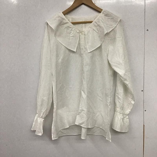 ローリーズファーム LOWRYS FARM シャツ、ブラウス 長袖 FREE 無地 白 / ホワイト /  レディース USED 古着 中古 10140343
