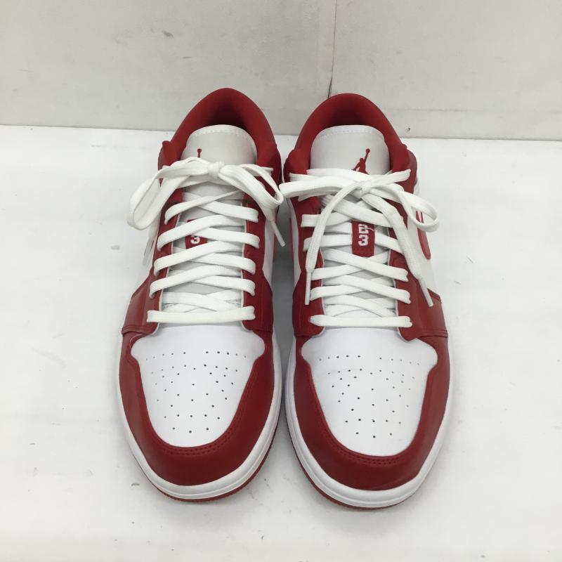 ナイキ NIKE スニーカー スニーカー AIR JORDAN 1 LOW 553558-611 28.5cm 赤 / レッド / X 白 / ホワイト /  メンズ USED 古着 中古 10120716