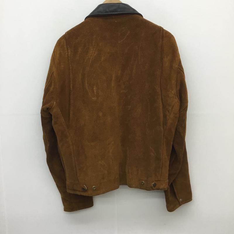 ショット Shott ジャケット、上着 レザージャケット 38 無地 茶 / ブラウン /  メンズ USED 古着 中古 10116039