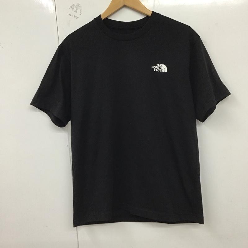 ザノースフェイス THE NORTH FACE Tシャツ 半袖 nt32446 ショートスリーブバンダナスクエアロゴティー プリントTシャツ M ロゴ、文字 黒 / ブラック /  メンズ USED 古着 中古 10128699