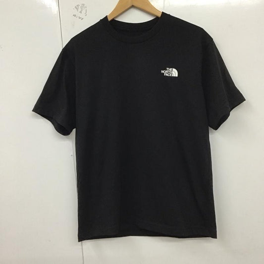 ザノースフェイス THE NORTH FACE Tシャツ 半袖 nt32446 ショートスリーブバンダナスクエアロゴティー プリントTシャツ M ロゴ、文字 黒 / ブラック /  メンズ USED 古着 中古 10128699