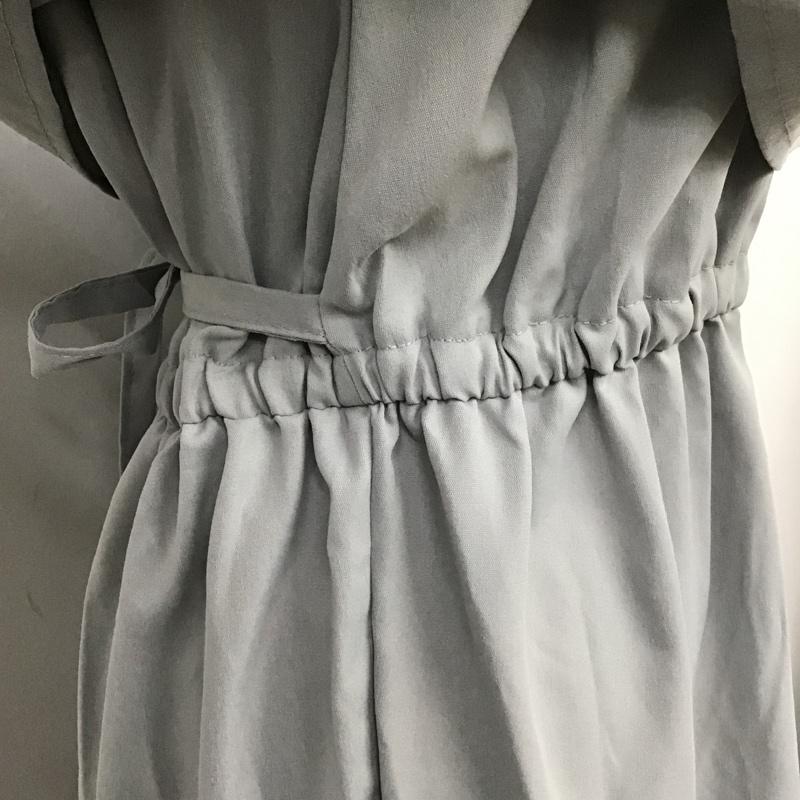 ナイスクラップ NICE CLAUP ワンピース ロングスカート 長袖シャツロングワンピース フレアスカート カラーシャツロングワンピース FREE 無地 灰 / グレー /  レディース USED 古着 中古 10105945